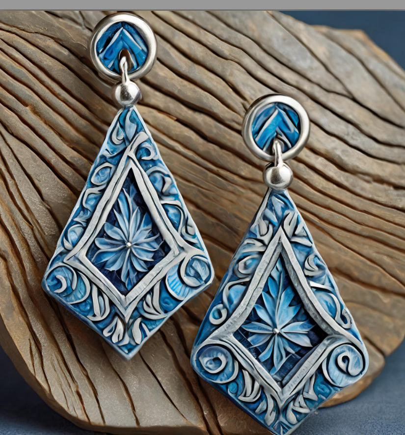 These beautiful Greek-Inspired tile dangles are from our Vagabond Collection.